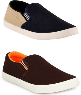 

Lee Won Men's 2 Pair Combo Loafers For Men(Multicolor