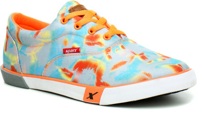 

Sparx SL-107 Canvas Shoes For Women(Grey, Orange, Greyflourscentorange