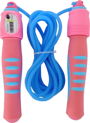 

HAWKISH COUNTER SKIPPING ROPE WITH ANTISLIP RUBBER GRIP (PINK COLOR) FOR WARM UP AND FITNESS EXERCISE Digital Cordless Skipping Rope(Pink, Blue, Pack of 1), Blue;pink