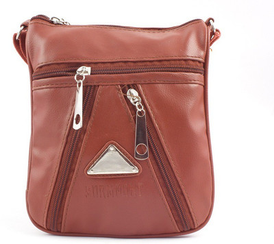 

Surmount Girls Casual Brown Leatherette Sling Bag