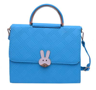

ADORSY Girls Casual Blue Rexine Sling Bag