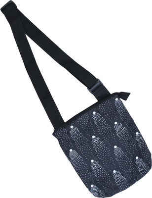 

Ryan Men & Women Casual Black Cotton Sling Bag