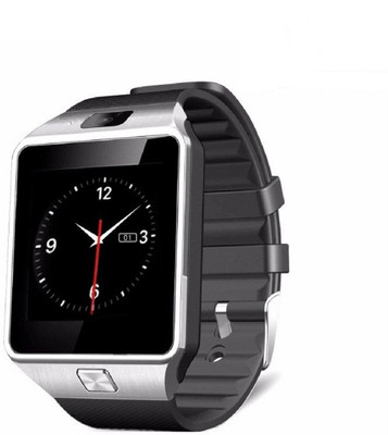 

Techno Frost DZ Silver Smartwatch(Black Strap Large)