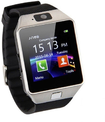 

Techno Frost DZ Silver Smartwatch(Black Strap Large)