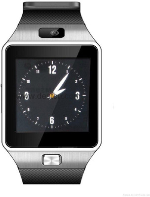 

Techno Frost DZ Silver Smartwatch(Black Strap Large)