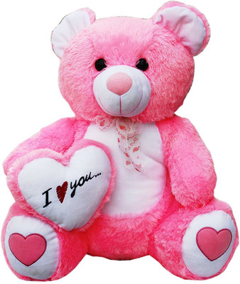 

Nagar international Nd1143 Teddy with I Love You Heart, Pink (60-cm) - 60 cm(Pink)
