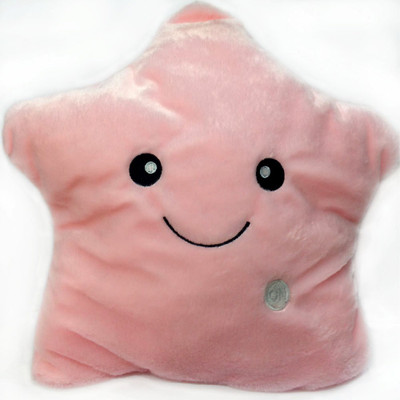 

Cherubs Smiling Star Illuminating Imported LED Pillow Plush - 40 cm(Pink)