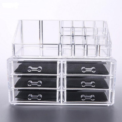 

AVMART Lipsticks Holder stand with 6 Drawer Cosmetic Organizer Vanity Box(White)