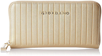 

Giordano Women Casual Gold Genuine Leather Wallet(4 Card Slots)