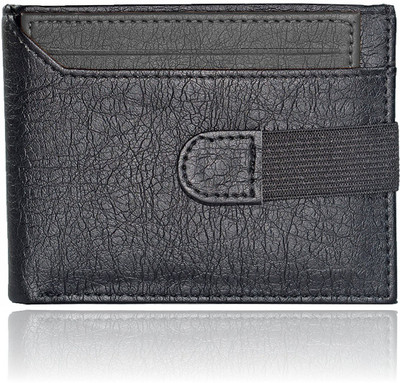 

Accezory Men Black Canvas Wallet(5 Card Slots)