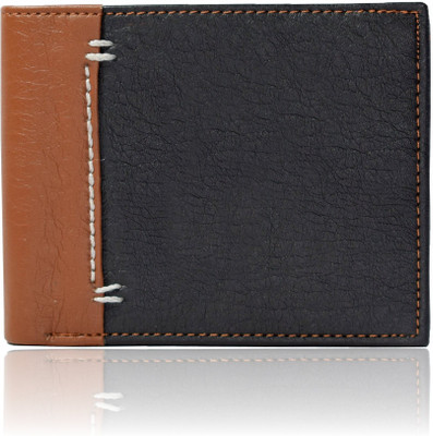 

Accezory Men Tan Artificial Leather Wallet(3 Card Slots), Tan-black