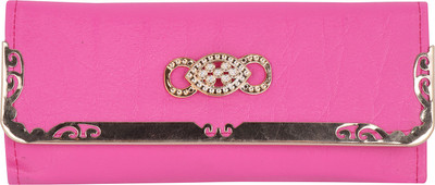 

Tulip Women Evening/Party Pink Artificial Leather Wallet(4 Card Slots)