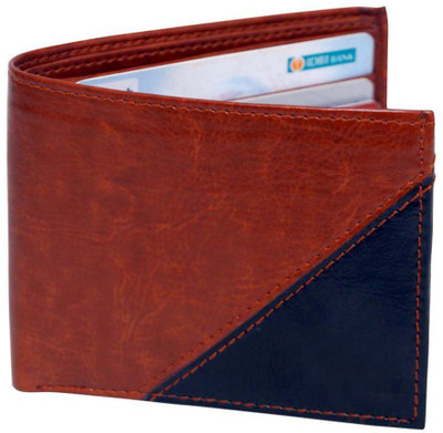

Ibex Men Brown Canvas Wallet(5 Card Slots), Black