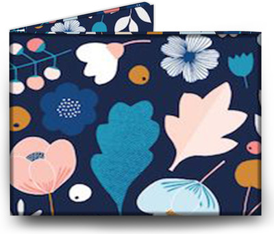 

Snooky Girls Multicolor Tyvek Wallet(4 Card Slots), Flower