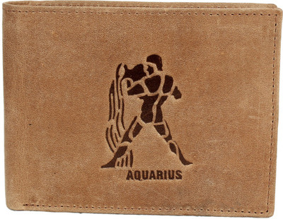 

GARRI Men Tan Genuine Leather Wallet(7 Card Slots)