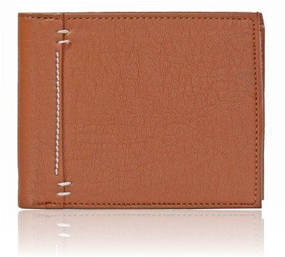 Bizarre Kraftz Men Tan Artificial Leather Wallet(3 Card Slots)