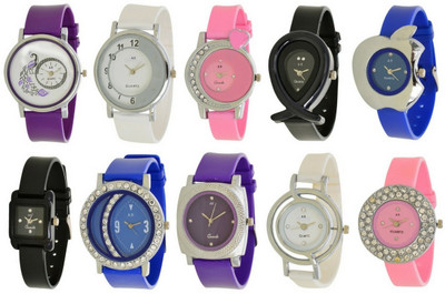 

AR Sales AR 10 pc Designer Combo Of 2 Watch - For Women