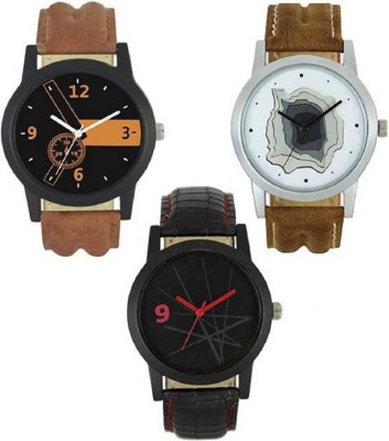 INDIUM NEW FANCY PS0536PS THREE COMBO WATCH LATEST COLLECTION WITH LEATHER BELT FASTEST SELLING PIECE Watch  - For Boys   Watches  (INDIUM)
