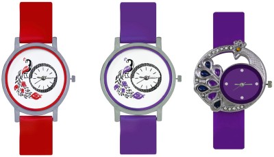 INDIUM NEW PEACOCK PS0588PS DIFFERENT TYPES LOOK COLOR PEACOCK BIRD LOVER Watch  - For Girls   Watches  (INDIUM)