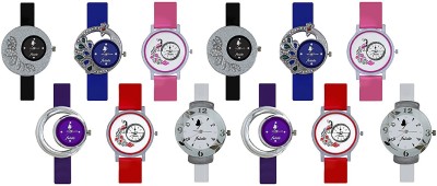 Talgo New Arrival Red Robin Season Special RR330BKCSMRBU301PKRD280PL239WH2 2018 latest Collection 330-Beautiful Look Black Designer Round Dial & Black Rubber Belt , CSMR Blue peacock Shape Round Dial & Rubber Belt , 280-Purple Round Dial & Purple Rubber Belt , 301-White Peacock Design in Round Dial    Watches  (Talgo)