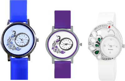 INDIUM NEW PEACOCK PS0489PS LATEST DESIGN WITH DIFFERENT TYPES OF PEACOCK Watch  - For Girls   Watches  (INDIUM)