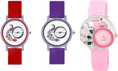 INDIUM NEW PEACOCK PS0603PS FANCY DIFFERENT DESIGN WATCH Watch  - For Girls   Watches  (INDIUM)