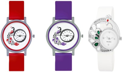 INDIUM NEW PEACOCK PS0593PS LATEST DESIGN WITH DIFFERENT TYPES OF PEACOCK Watch  - For Girls   Watches  (INDIUM)