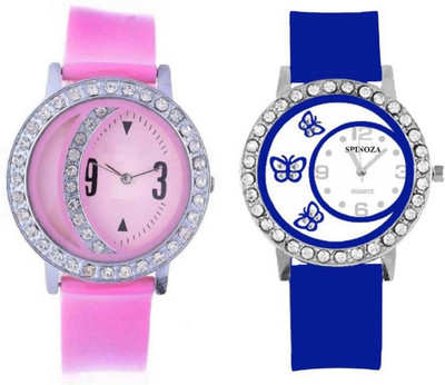 

Talgo New Arrival Festive Season Special TG141PK312BU Analog Round Dial Pink Colour Rubber Strap 141 And Analog Round Dial Blue Colour Rubber Strap 312 (Combo of 2) TG141PK312BU Watch - For Girls