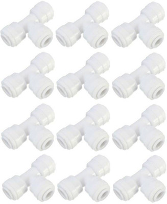 

Toyam pure Elbows Connectors Three Side T type 1/4 inch all sides QC for RO Water Purifier Spare Part for Solid Filter Cartridge (0, Pack of 12) Solid Filter Cartridge(0.5, Pack of 12)