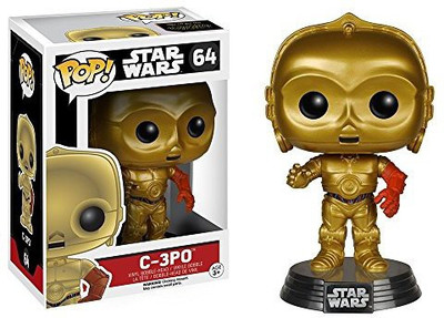 

Generic Star Wars C-3Po(Red Arm) Vinyl Pop! Bobble-Head - Funko - Factory Sealed And Uncirculated(Multicolor)