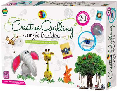 

GRAPPLE DEALS Creative Quilling Jungle Buddies Best Way For Increase Child Imagination For Kids.