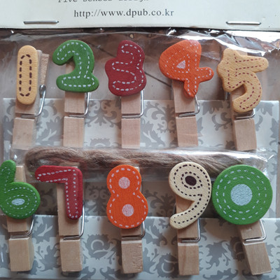 

BestUBuy Number Wooden Clips For Art Work