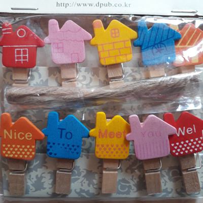 

BestUBuy House Wooden Clips For Art Work