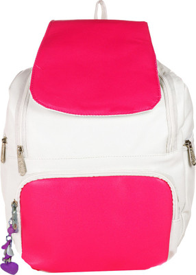 

JG Shoppe JGTrendpack 8 L Backpack(White, Red), Multicolor