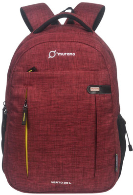 

Murano Vetro Laptop Backpack for 15.6 Laptop 28 L Laptop Backpack(Maroon)