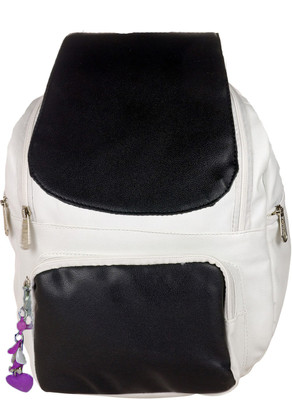 

JG Shoppe JGTrendpack 8 L Backpack(Black, White), Multicolor
