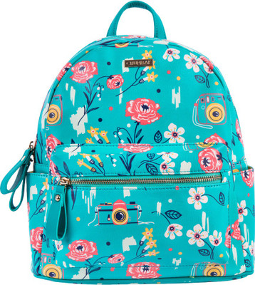 

Chumbak Shutter Blooms 10 L Backpack(Blue), Teal