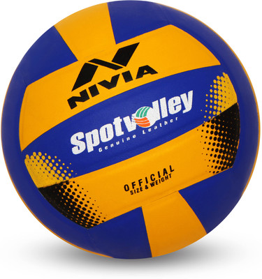 

Nivia Spotvolley Volleyball - Size: (Pack of 1, Yellow, Blue