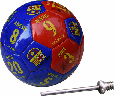 

PTCMart Sports FCB 123 Multicolor Football - Size:  Football - Size: (Pack of 1, Multicolor