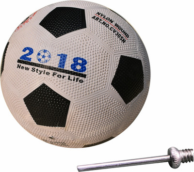 

PTCMart Sports Nylon Wound Multicolor Football - Size:  Football - Size: (Pack of 1, Multicolor
