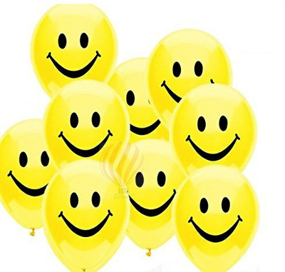 

PartyballoonsHK Printed Big Smiley Face Balloon(Yellow, Pack of 1)