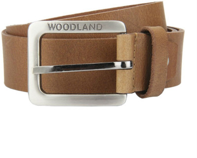 

Woodland Men Casual Brown Genuine Leather Belt, Camel