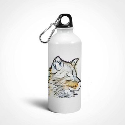 iKraft Aluminum Water Bottle Animal Printing Outdoor Sports Gym Hiking Travelling Bottle 600 ml Bottle(Pack of 1, White, Steel) iKraft Aluminum Water Bottle Animal Printing Outdoor Sports Gym Hiking Travelling Bottle 600 ml Bottle(Pack of 1, White, Steel)