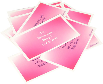 

Stawnch 13 R wh I Lo Y(set of 13 cards-6x3.5-;lpink) Greeting Card(Light Pink, Pack of 1)