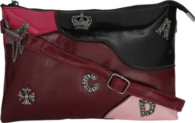 

BlackBird Casual Maroon, Black Clutch, Black;maroon
