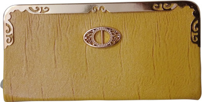 

Haryana Craft Casual Yellow Clutch