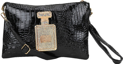 Liza Casual Black Clutch