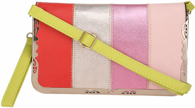 

Luxury Living Casual Yellow, Pink, Pink, Silver Clutch, Pink;silver;yellow