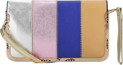 

Liza Casual Silver, Pink, Blue, Orange Clutch, Blue;orange;pink;silver