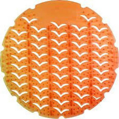 

JETVIEW URINAL SCREEN MAT Lemon - 10 PCS SET (EXCITING NEW FRAGRANCES which LAST for 30 DAYS) 1 Standard Commode Urinal(Orange)